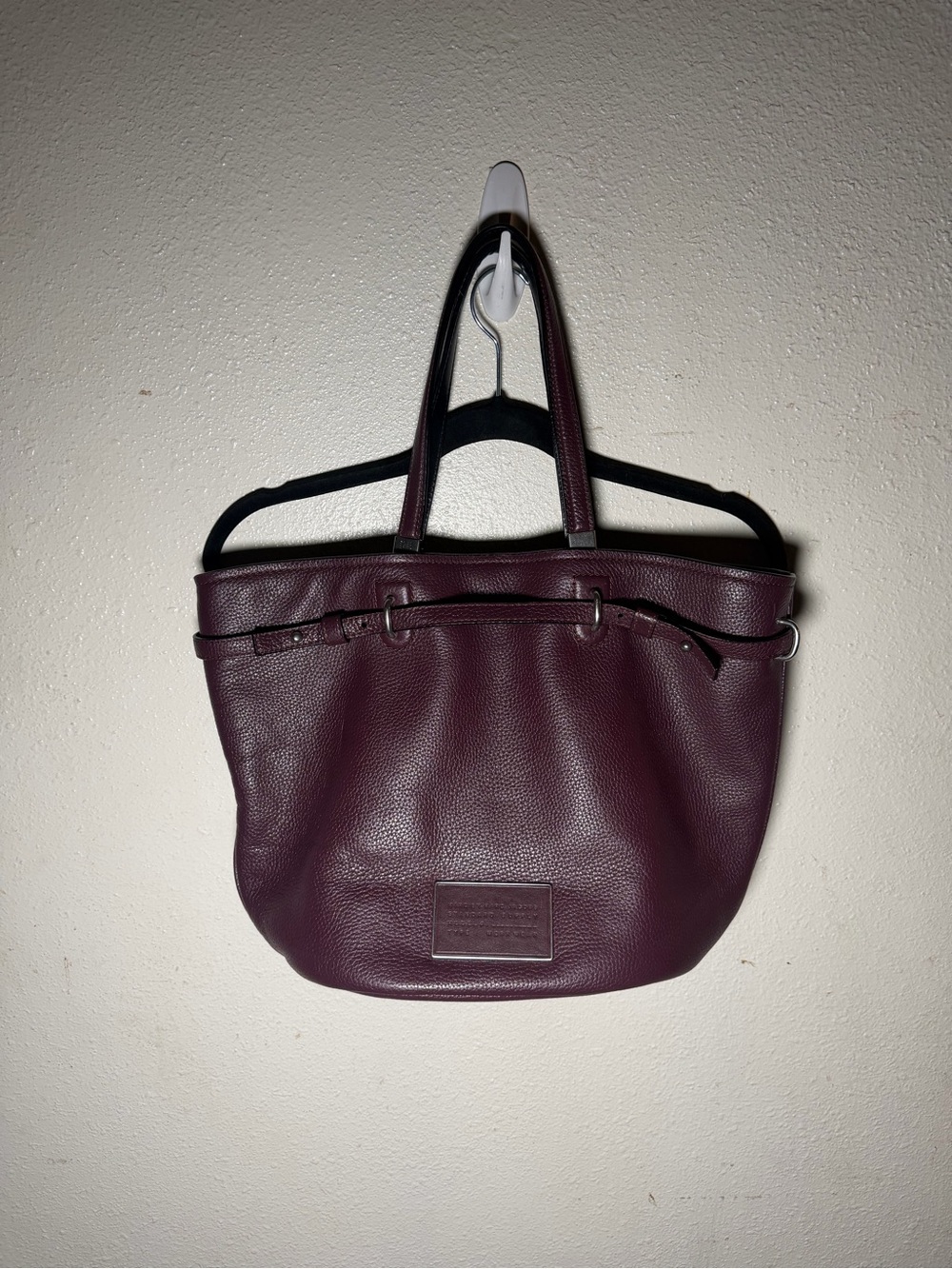 Marc by Marc Jacobs Plum Pebbled Leather Tote